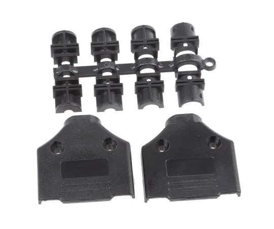 63-4764-30 MH Connectors MHDTPPK Series ABS D-sub Connector Backshell, 15 Way, Strain Relief DTPPK15-K