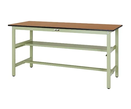 61-3750-25　［Discontinued］Work Table 300 Series with Intermediate Shelf H900mm　SWPH-660S1-MG