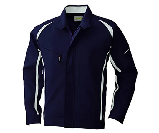 63-1786-19 Long Sleeve Jacket Navy x Silver 2628-58-S