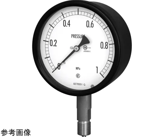 69-3936-29 φ150 Pressure Gauge JIS Compatible Sealed Pressure Gauge BG12 General G3/8B A Frame BG12-131-0.1-0.1MPA
