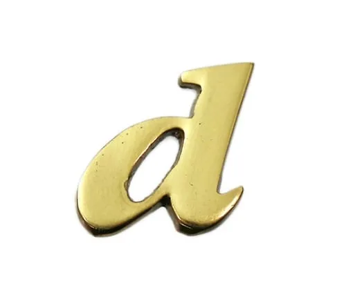 61-7430-80 Brass Gold Characters Small Characters D QS20-D