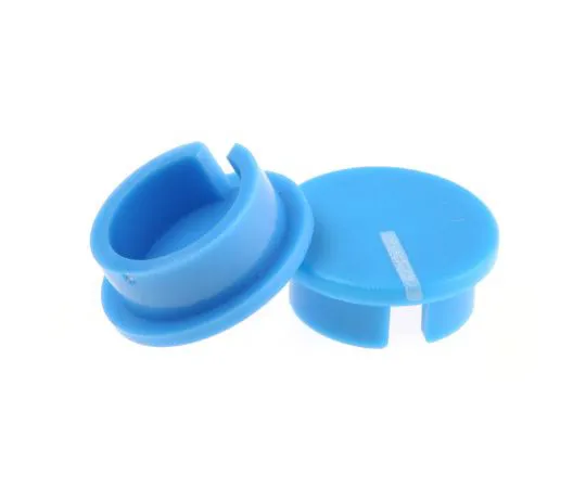 63-4803-43 RS Potentiometer Knob Cap, 19mm Knob Diameter, Blue, 6.4mm Shaft, For Use With Potentiometer 465-9404