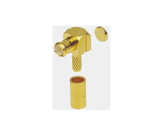 63-4743-42 Radiall Right Angle Cable Mount MCX Connector Plug, 50Ω Impedance, Crimp Termination, 0 → 6GHz, RG178 cable type R113181000W