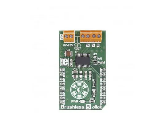 63-4704-84 MikroElektronika Brushless 3 Click I2C Development Board MIKROE-2766 MIKROE-2766