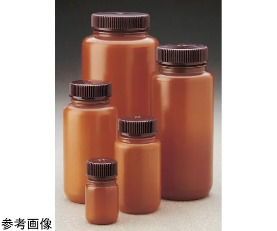 68-5628-79 Wide Mouth Translucent Brown Lightweight Bottle 125 mL HDPE Bulk/Body/Cap Separately Packaged 1 Box (500 Pieces) 312184-0004