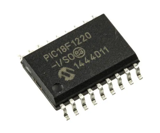 63-4804-89 Microchip PIC18F1220-I/SO, 8bit PIC Microcontroller, 40MHz, 4 kB, 256 B Flash, 18-Pin SOIC PIC18F1220-I/SO