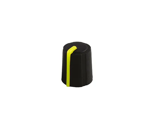 63-4757-19 Sifam Potentiometer Knob, Push-On Type, 11mm Knob Diameter, Black, D Shaped Shaft Type, 6mm Shaft 3/03/DR110-006/237/239