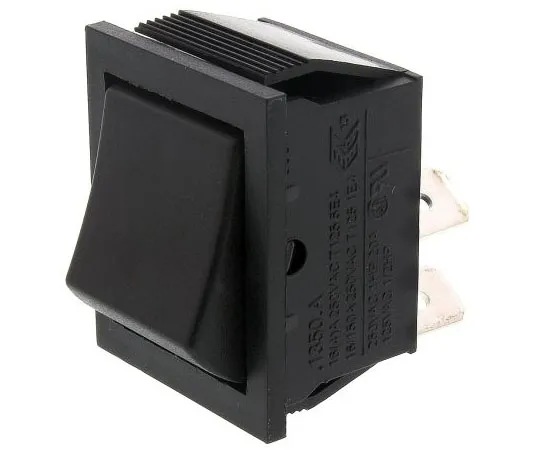 63-4723-24 Arcolectric Double Pole Single Throw (DPST), Latching Rocker Switch Panel Mount C1350AAAAA