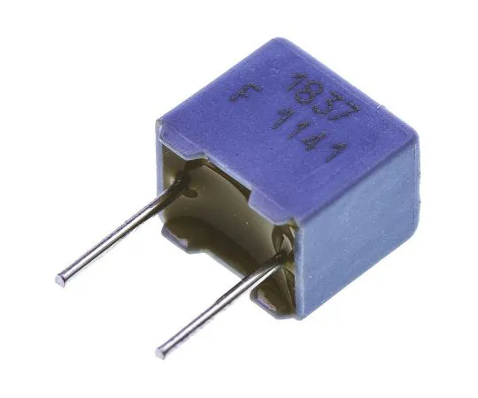63-4705-10 Vishay 22nF Polypropylene Capacitor PP 63 V ac, 100 V dc ±1% Tolerance Through Hole MKP 1837 Series MKP1837322011