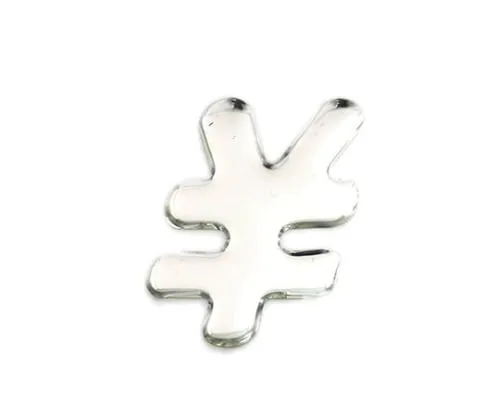 61-7428-03 Silver Metal Characters \ 35mm x 1mm SM35-12