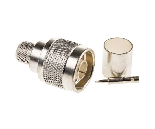 63-4782-61 TE Connectivity 50Ω Straight Cable Mount N Type Connector, Plug, Crimp Termination, 0 → 11GHz, RG214/U, RG9 B/U 1-1337415-0