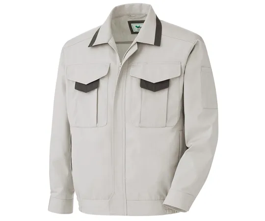 65-1293-97　［Discontinued］Work Clothes, Unisex Long Sleeve Blouson Silver Gray SSS GS2671-UE-SSS　GS2671-UE-SSS