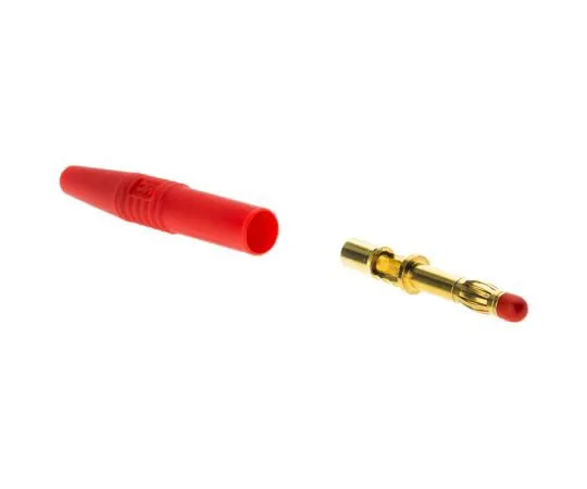 63-4751-02 Red Male Banana Plug Solder 1kV 22.2260-22 22.1025