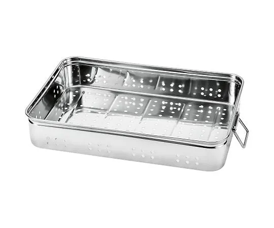 64-0920-87 Stainless Steel Tray (with Handle) Hole Light Extra Large 120 22506-1