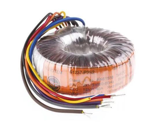 63-4747-70 2 Output Toroidal Transformer, 50VA, 2 x 18V ac 91950-P2S2