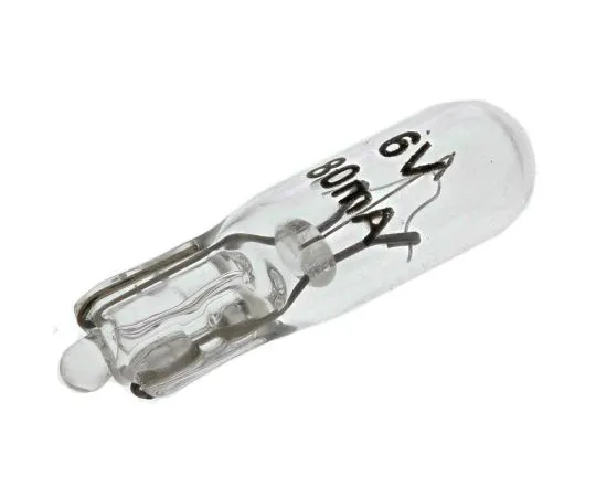 63-4919-08 Wedge Indicator Light, Clear, 6 V, 80 mA, 5000h 655-9722