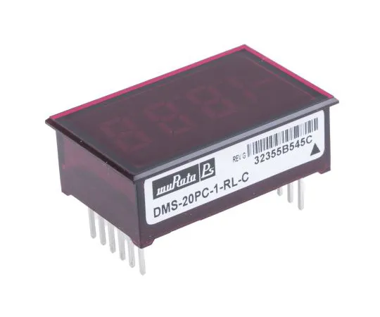 63-4747-11 Murata Power Solutions Digital Voltmeter, LED Display 3.5-Digits, 34 x 22 mm DMS-20PC-1-RL-C