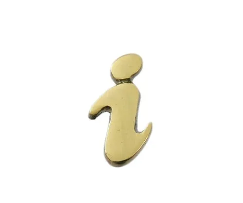 61-7430-85 Brass Gold Characters Small Characters English I QS20-I