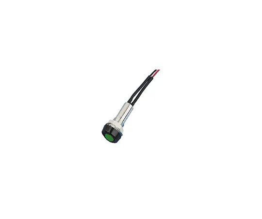 63-4772-47 Oxley Green Indicator, Lead Wires Termination, 12 V, 8mm Mounting Hole Size STR/LH/8/12/FL30/GN