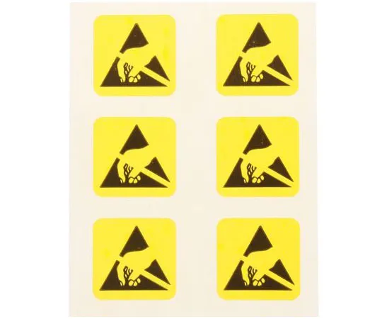63-4727-82 RS PRO Yellow Paper ESD Label 12 mm x 12mm 211-1231