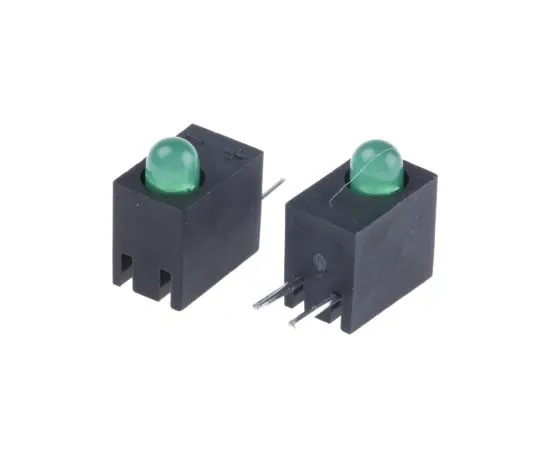 63-4804-16 Kingbright L-93A8CB/1GD, Green Right Angle PCB LED Indicator, Through Hole 2.5 V L-93A8CB/1GD