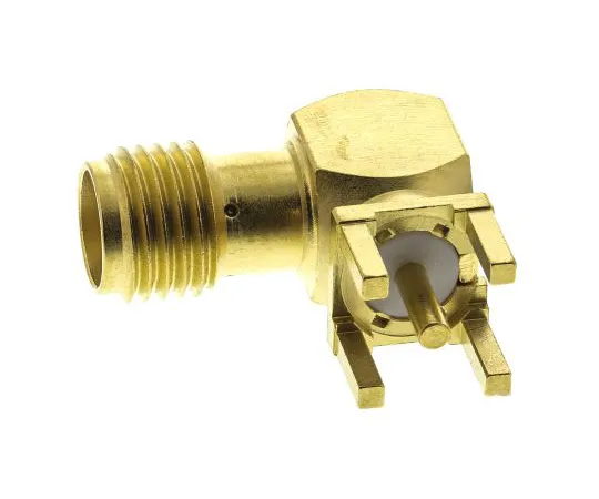 63-4755-64 Radiall Right Angle 50Ω PCB Mount SMA Connector, Solder Termination R125680000W