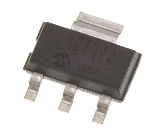 63-4934-47 Microchip MCP1824ST-3302E/DB, LDO Regulator, 300mA, 3.3 V, ±2.5% 3+Tab-Pin, SOT-223 MCP1824ST-3302E/DB