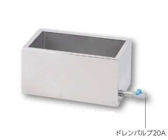 4-1920-04　［Discontinued］Stainless Steel water tank square shape with Drain Valve 20 A Insulated Type I 25 L