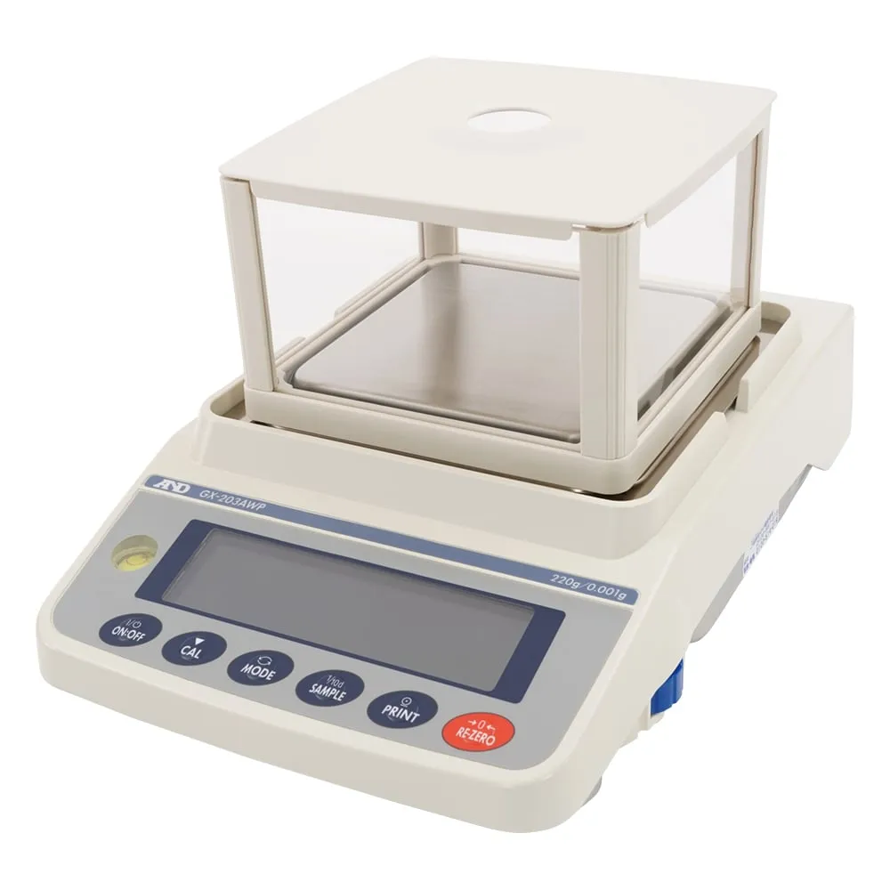 65-0600-24 Calibration Standard Weight Built-in Dust Control Waterproofing (IP 65) General Purpose Balance GX-AWP Series GX-203AWP