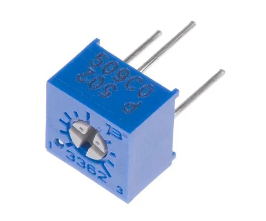 63-4851-40 5kΩ Through Hole Trimmer Potentiometer 0.5W Top Adjust Bourns 3362 Series 3362P-1-502LF
