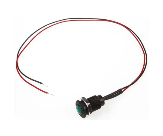 63-4776-18 Oxley Green Indicator, Lead Wires Termination, 24 V ac, 10.2mm Mounting Hole Size OXL/CLH/100/24AC/FL30/GN