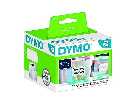 63-4867-82 Dymo Black on White Label Printer Tape S0722540