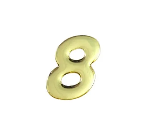 61-7426-89 Gold Metal Characters 8 35mm x 1mm GM35-8