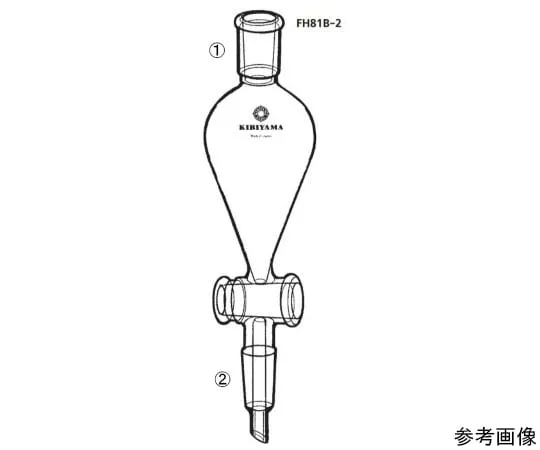 64-1068-28　［Discontinued］Connected Squib separatory funnel (main body only)　FH81B-2-1