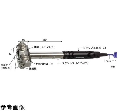 65-3529-85 Temperature Sensor S-Type Series for High Performance Moving Surfaces -50~400°C Contact Roller Type Straight E Type S-641E-01-1-TPC1-ASP