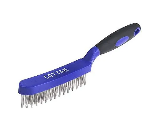 63-4655-22 RS PRO Blue 25mm Brass Wire Brush, For Engineering, General Cleaning, Rust Remover 822-636