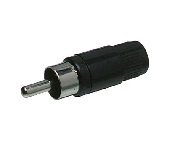 63-4689-40 Lumberg Black Cable Mount RCA Plug With Nickel Plated Contacts, 2A 15-151