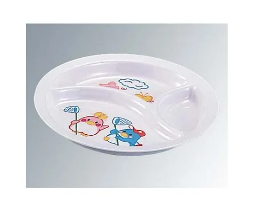 61-6837-76 Melamine Children's Tableware Round Lunch Plate (Small) BB-21 5447600