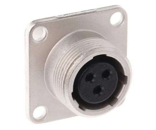 63-4862-84 Hirose JR Series Panel Mount Connector, 3 contacts Socket JR13RK-3S