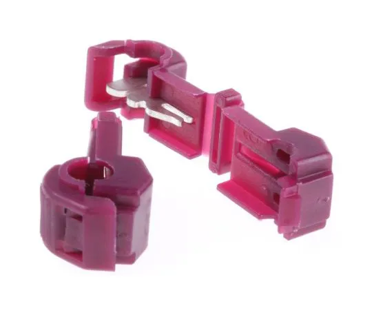 63-4840-96 RS PRO T-Tap Wire Splice Connector, Red, Insulated 20 → 18 AWG 510-4832