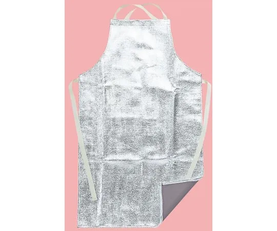 64-9331-86 Carmaron ® Aluminum Deposition Heat Resistant Apron Length 96 x Width 58 cm With String RMA23