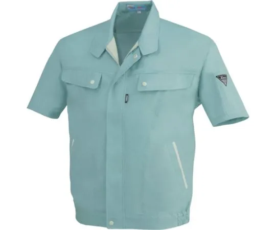 65-8455-61 Short Sleeve Blouson Green 3L 5010-60-3L