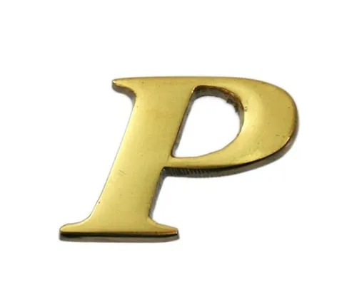 61-7430-66 Brass Gold Characters Large Characters P QL20-P