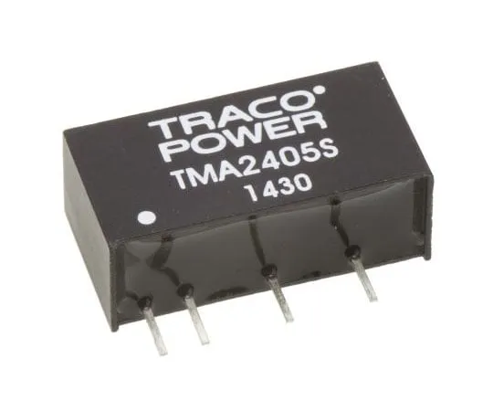 63-4721-53 TRACOPOWER TMA 1W Isolated DC-DC Converter Through Hole, Voltage in 21.6 → 26.4 V dc, Voltage out 5V dc TMA 2405S