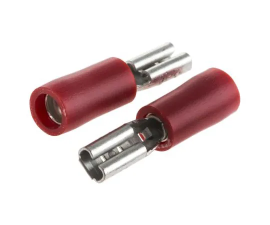 63-4727-19 RS PRO Red Insulated Crimp Receptacle, 2.8 x 0.5mm, 0.5mm² to 1.5mm², 22AWG to 16AWG, Tin Plated 208-2442