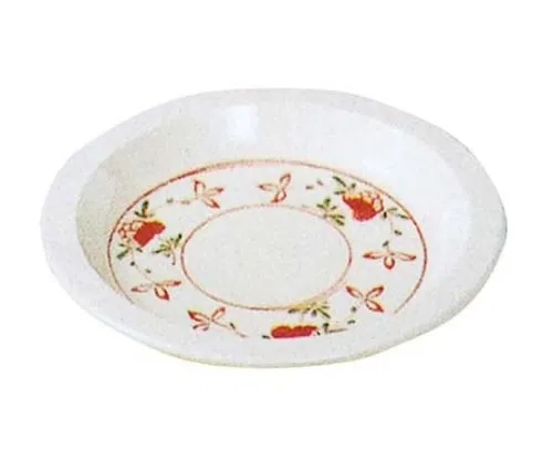 61-6834-41 Melamine Japanese Dishes Akae Small Plate AK-43 2116800