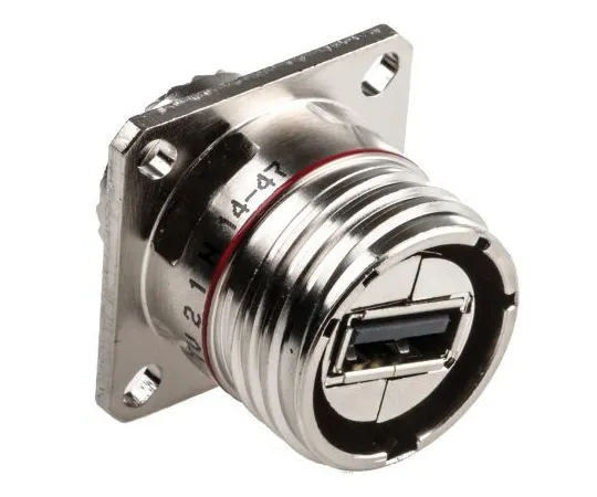 63-4862-22 Amphenol USBF TV Series, Panel Mount, Version 2.0 Type A USB Connector, Receptacle USBF TV 21 N