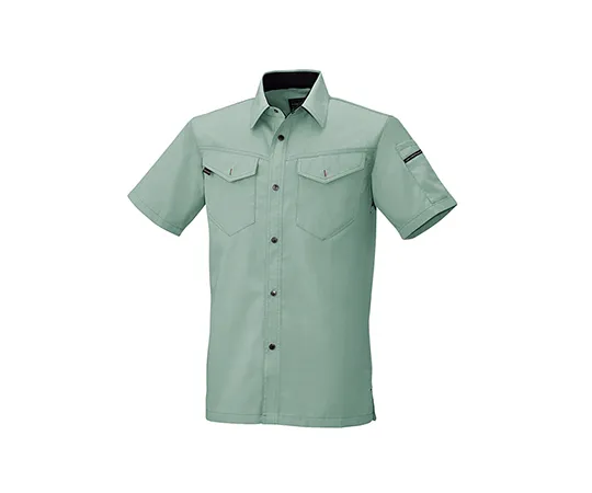 63-1805-33　［Discontinued］Half-Sleeve Shirt Earth Green　6806-23-S
