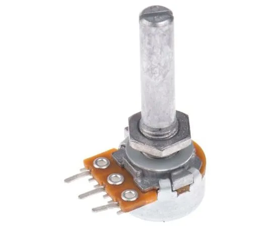 63-4745-39 Alps Electric Rotary Carbon Film Potentiometer with a 6 mm Dia. Shaft, 50kΩ, ±20%, 0.05W, Logarithmic RK1631110TV8 RK1631110TV8