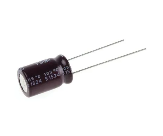 63-4846-08 Nichicon 47μF 100V dc Aluminium Electrolytic Capacitor, Through Hole 10 (Dia.) x 16mm +105°C 10mm 5mm UPS2A470MPD